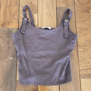 Brown tank top, size M womens